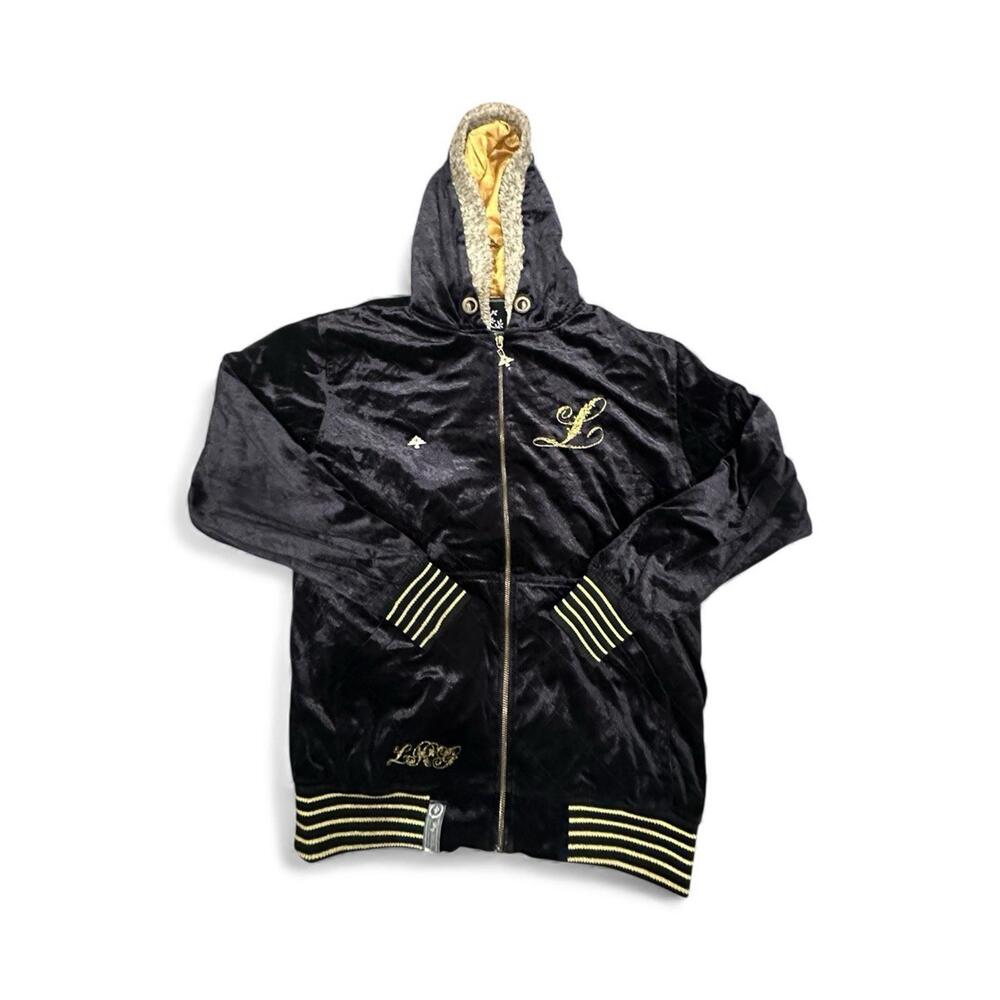 Luxurious Black and Gold Men's Hoodie